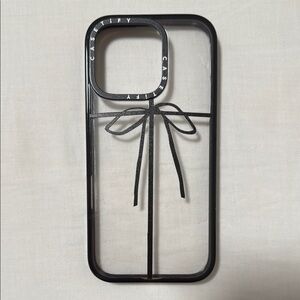 Casetify Black Bow Phone Case for iPhone 16 pro